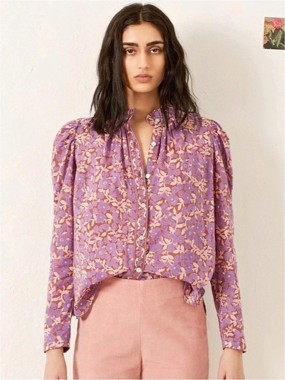 ALIX OF BOHEMIA Artemis Shirt in Purple Twilight